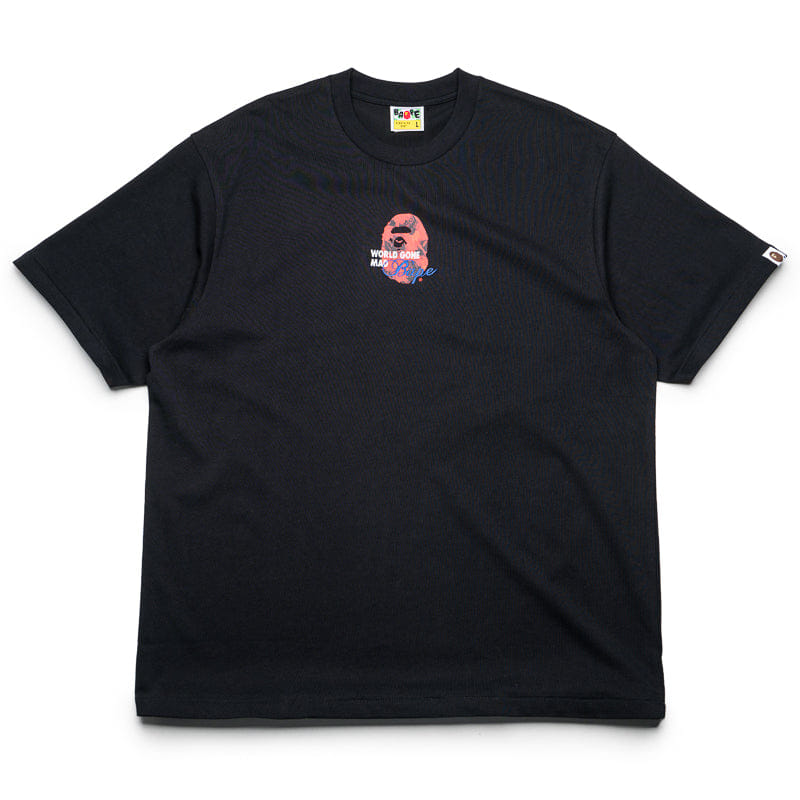 BAPE A Bathing Ape Floral Solid Camo Medium Ape Head Tee - Black