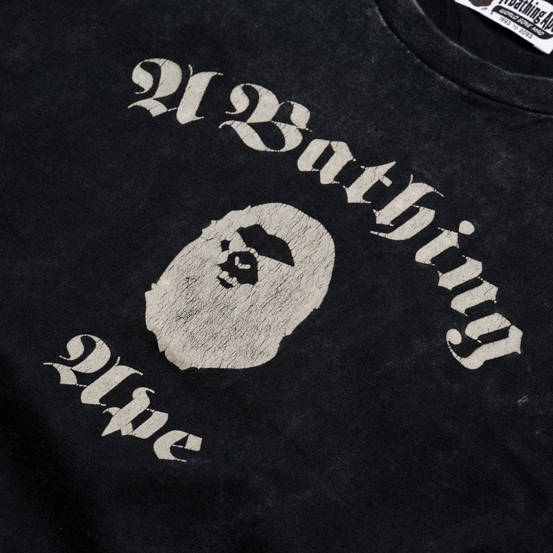 BAPE A Bathing Ape Overdye Tee - Black