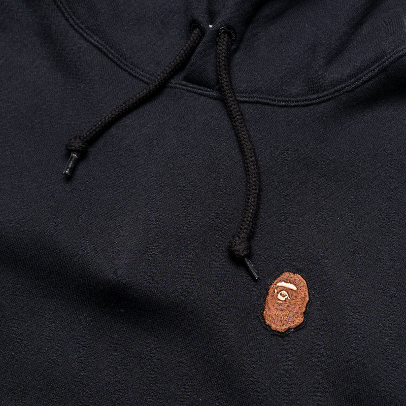 BAPE A Bathing Ape One Point Pullover Hoodie - Black