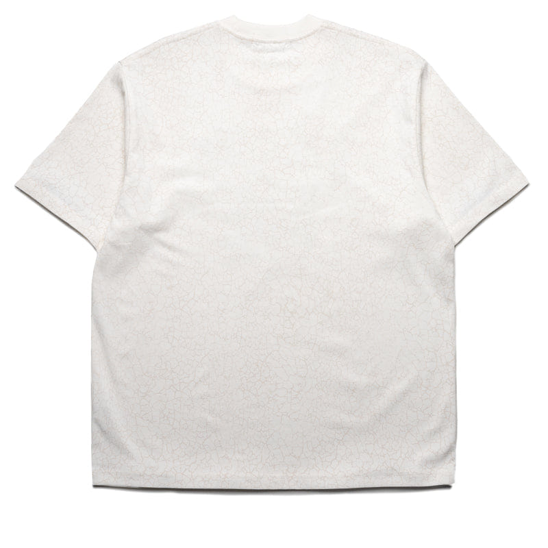 BAPE A Bathing Ape Crack Print Pattern Logo Tee - White