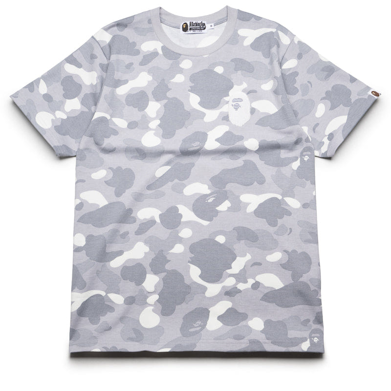 BAPE A Bathing Ape City Camo Ape Head Tee - Grey