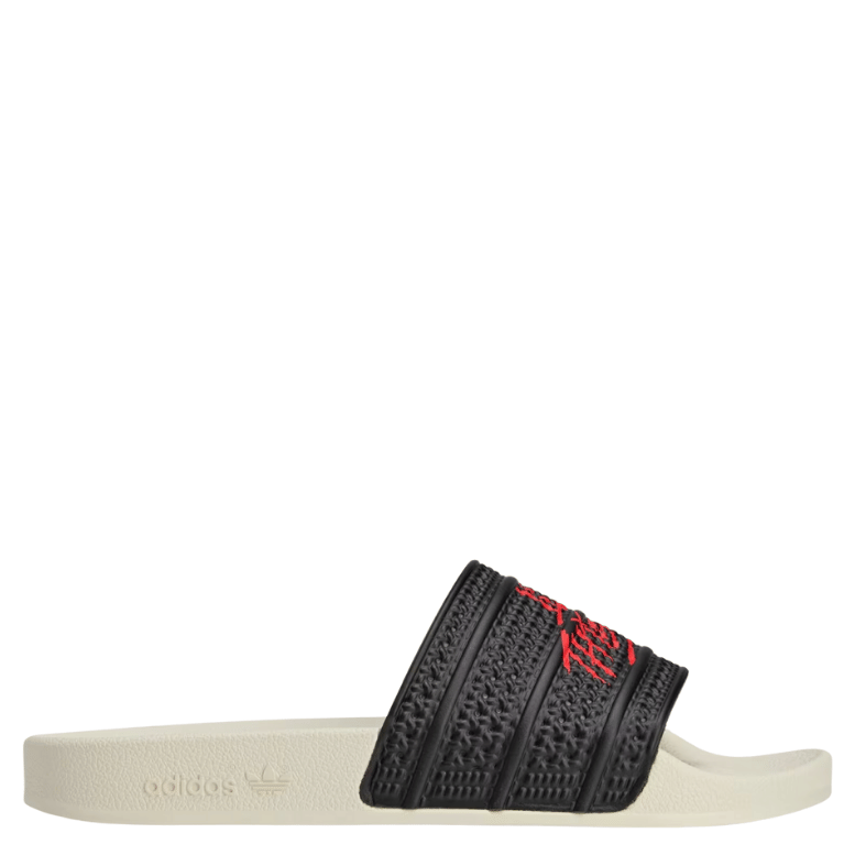 ADIDAS ADILETTE SLIDES 100 THIEVES BLACK RED
