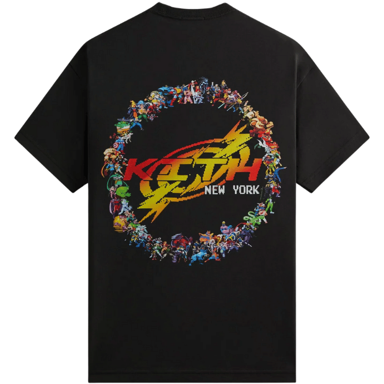 KITH X MARVEL VS. CAPCOM WORLD VINTAGE BLACK POCKET TEE