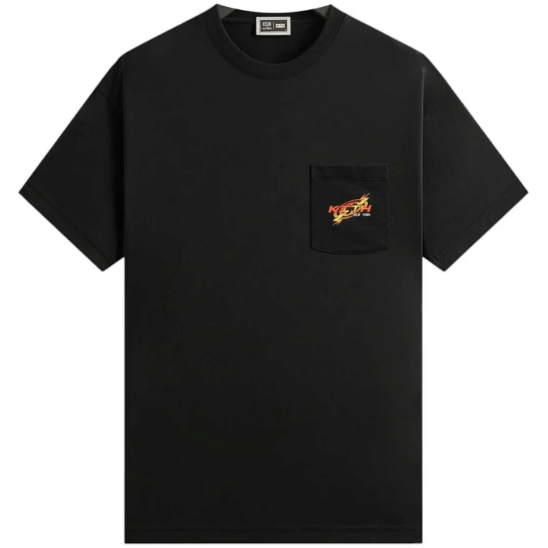 KITH X MARVEL VS. CAPCOM WORLD VINTAGE BLACK POCKET TEE