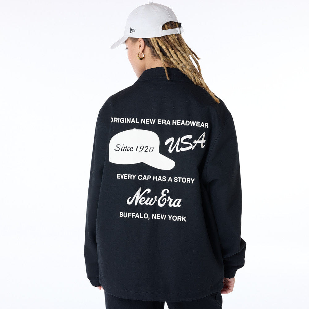 New Era Jacket Essential Black (Fit Oversize)