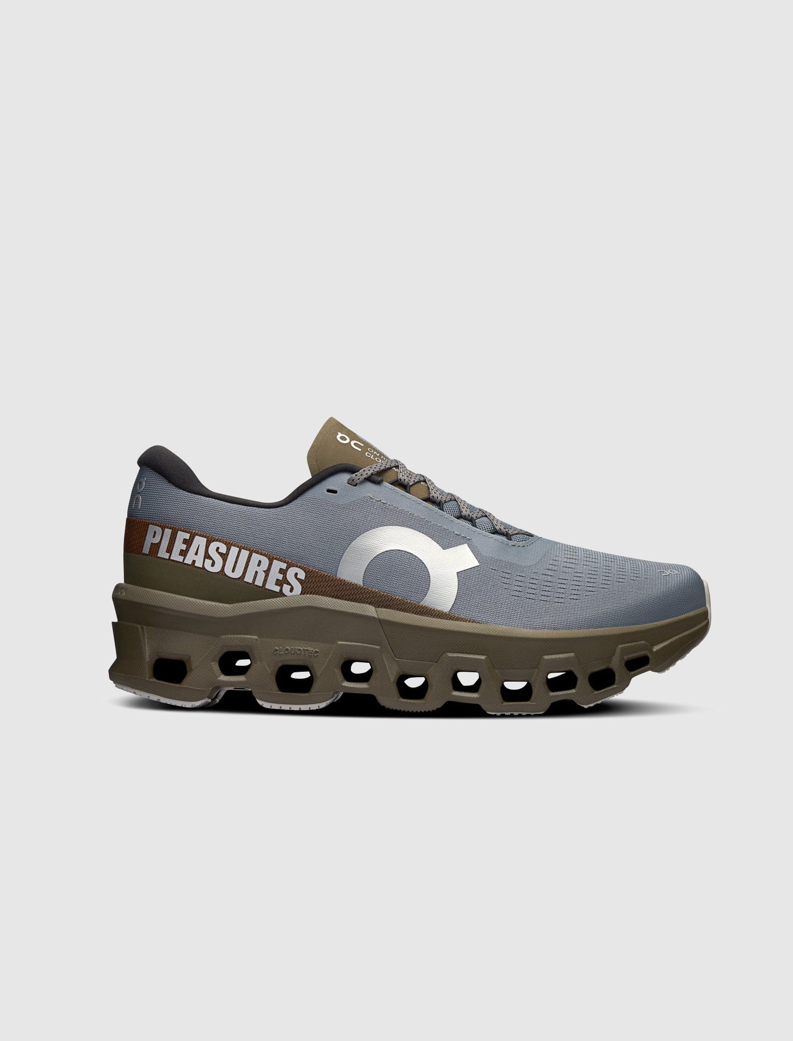 On Running LOOP X PLEASURES X CLOUDMONSTER 2 "MIST/OLIVE"