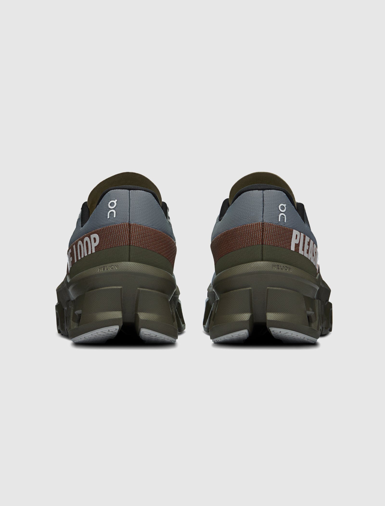 On Running LOOP X PLEASURES X CLOUDMONSTER 2 "MIST/OLIVE"