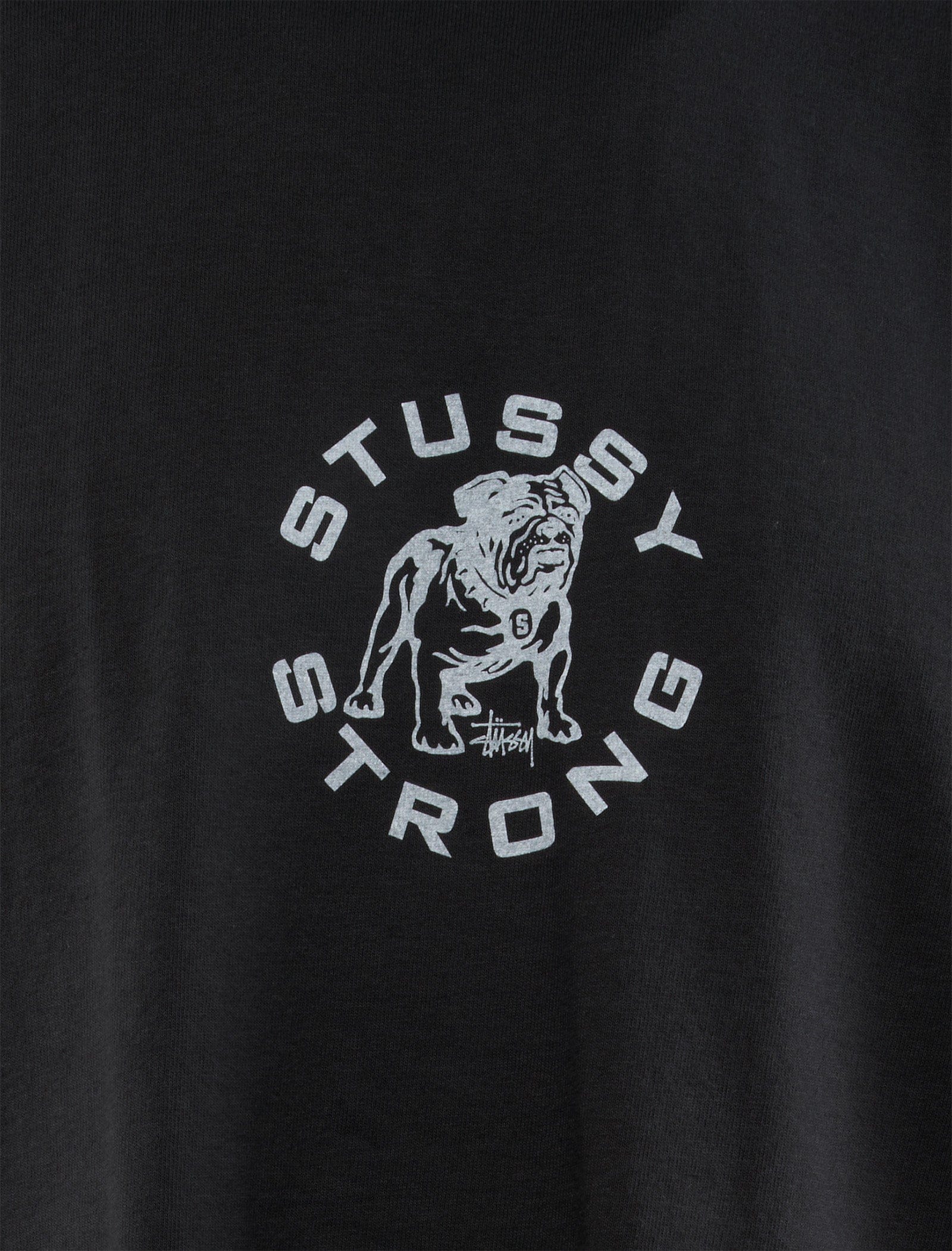 Stussy BLACK "STRONG MAC" DOG TEE