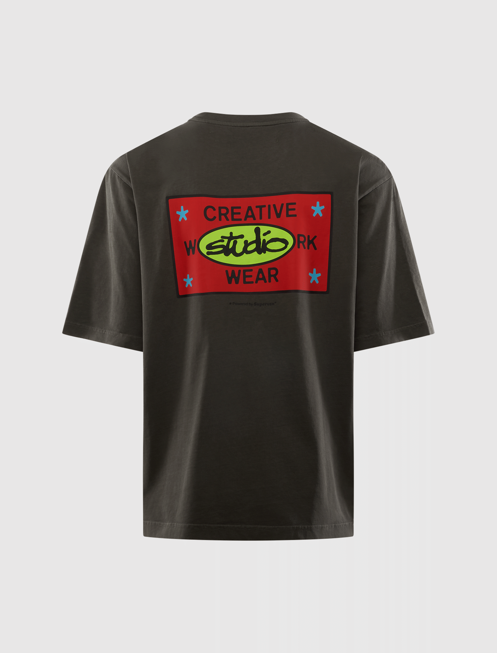SUPERVSN STUDIO LABEL LOGO TEE