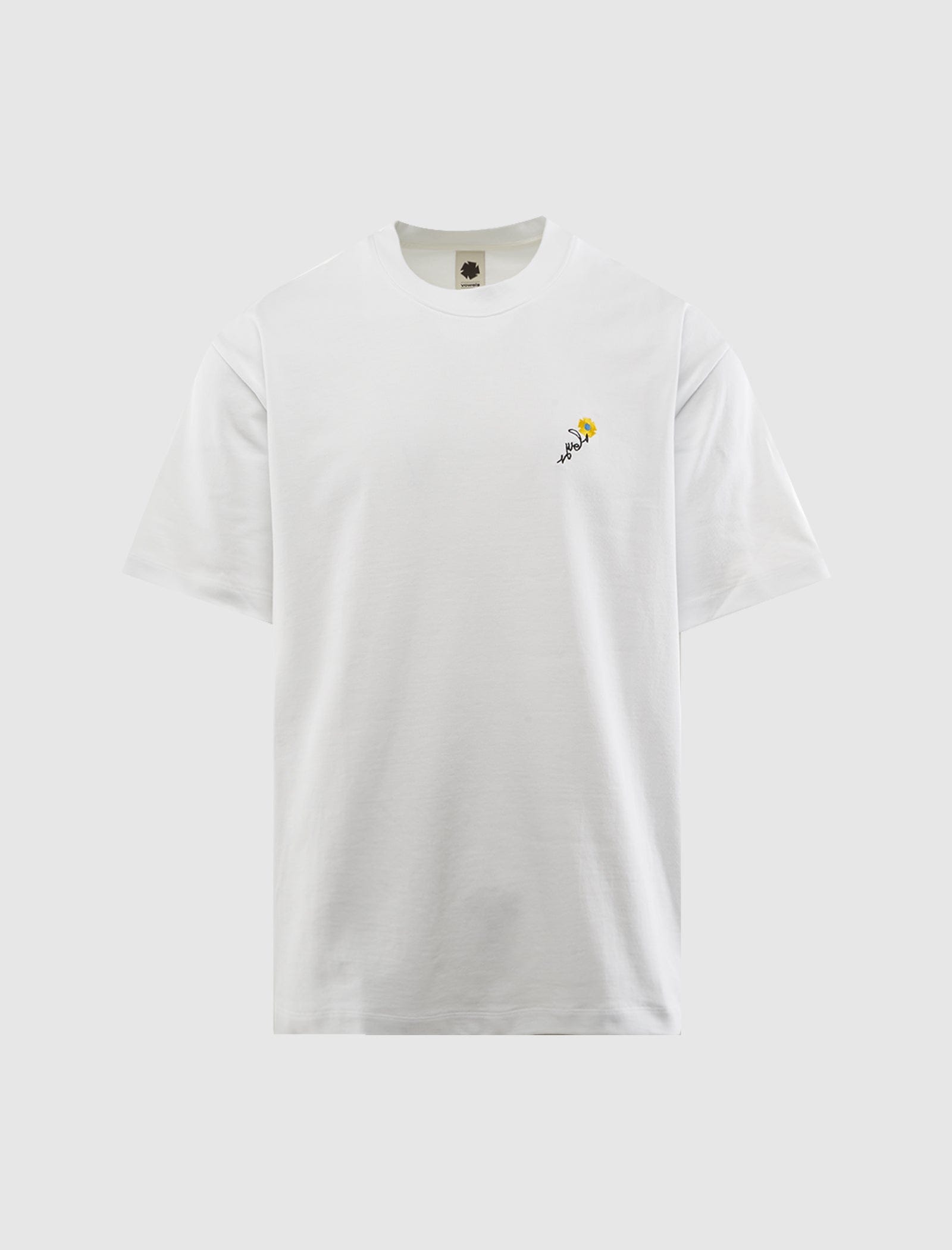 VOWELS FLORAL EMBROIDERED TEE