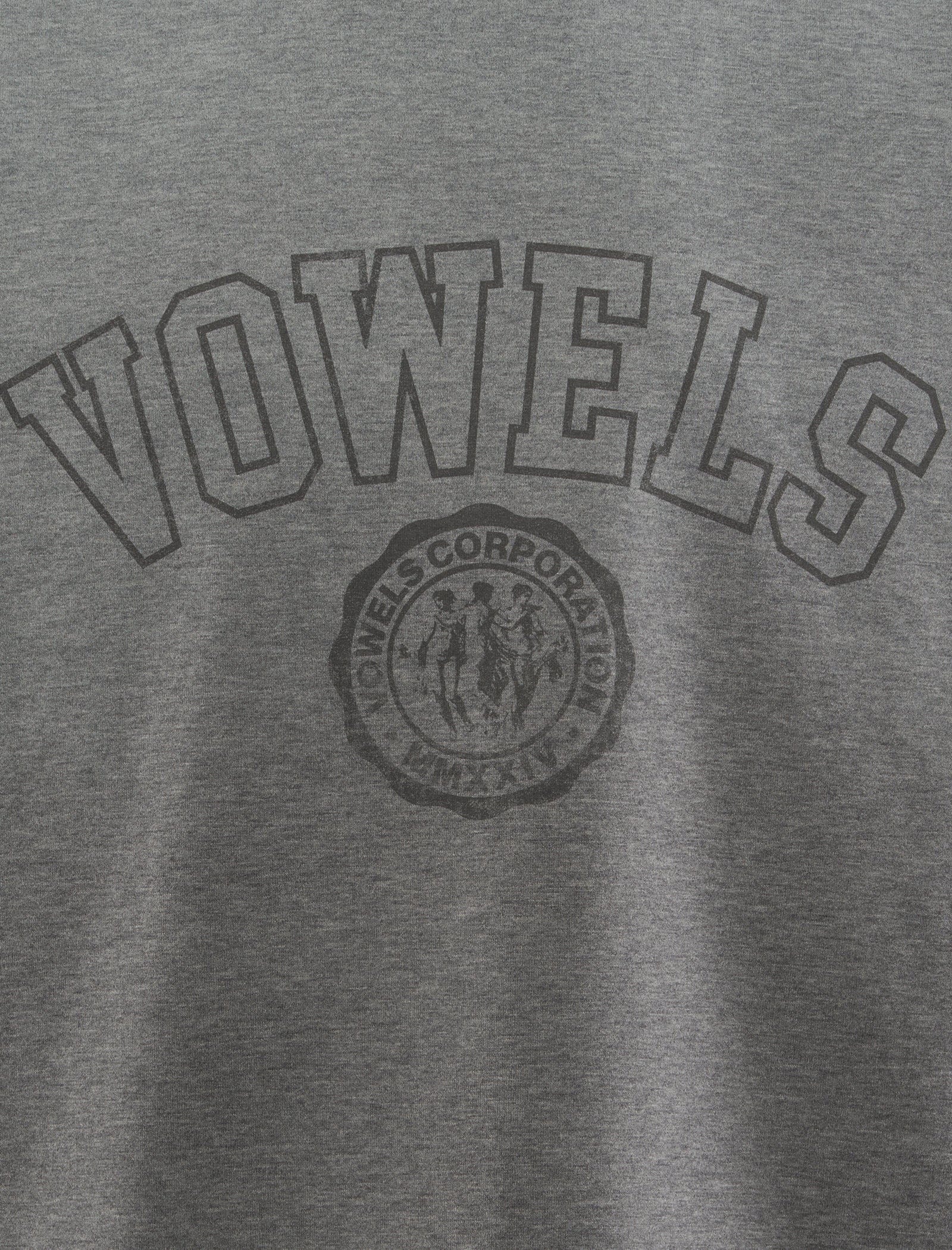 VOWELS FADED COLLEGE TEE