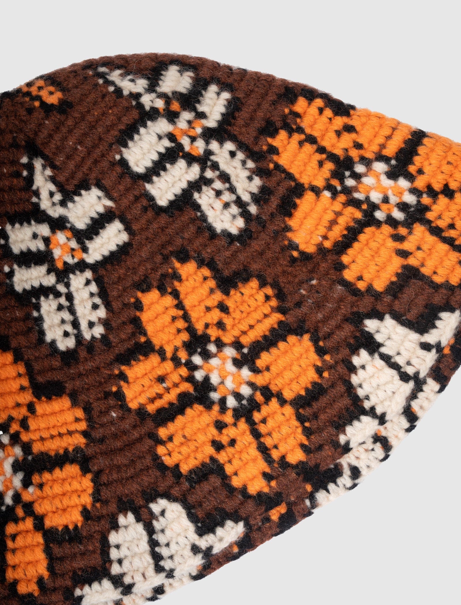 VOWELS HANDKNIT BUCKET HAT