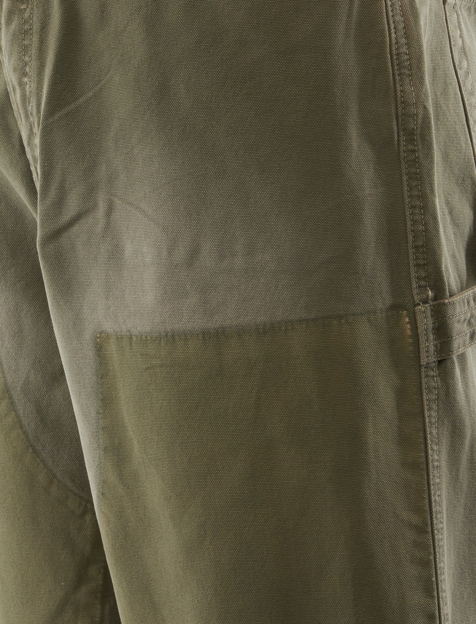38A DOUBLE KNEE GHOST CANVAS SHORTS "GREEN"