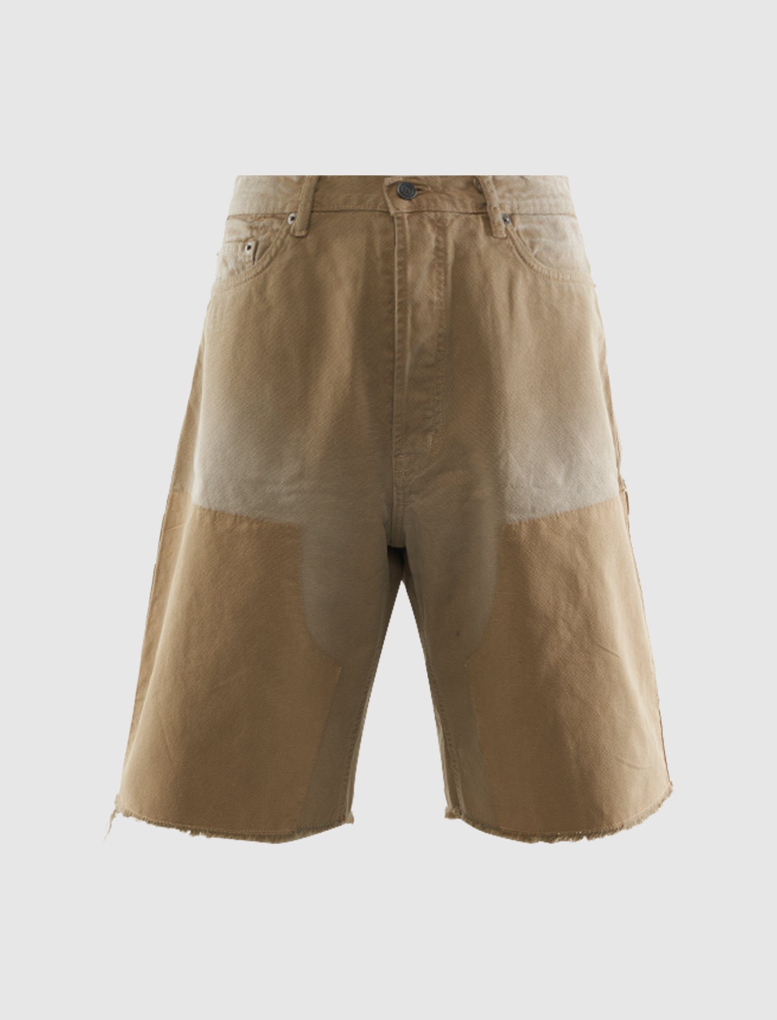 38A DOUBLE KNEE GHOST CANVAS SHORTS "KHAKI"