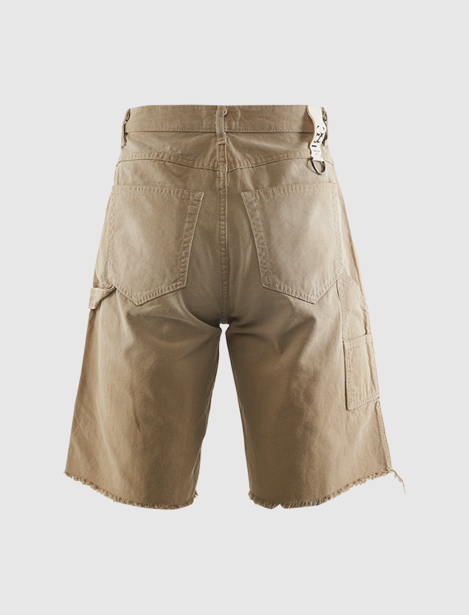 38A DOUBLE KNEE GHOST CANVAS SHORTS "KHAKI"