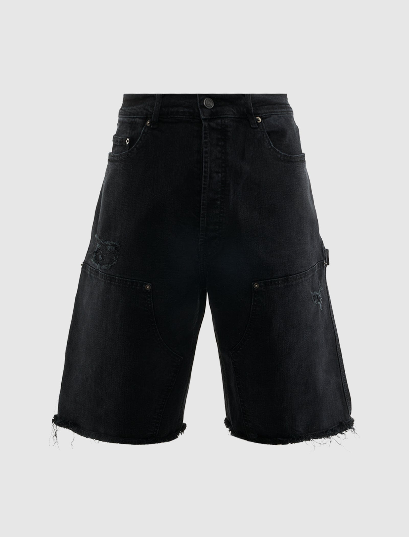 38A DOUBLE KNEE SHORTS "BLACK"