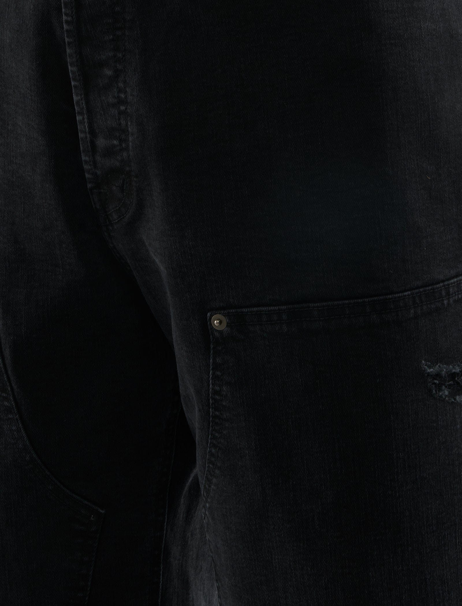 38A DOUBLE KNEE SHORTS "BLACK"