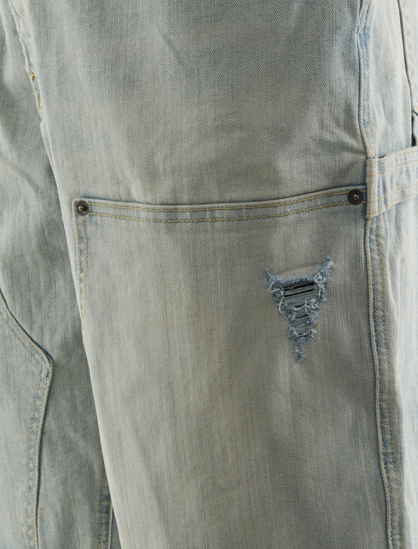 38A DOUBLE KNEE SHORTS "LIGHT WASH"