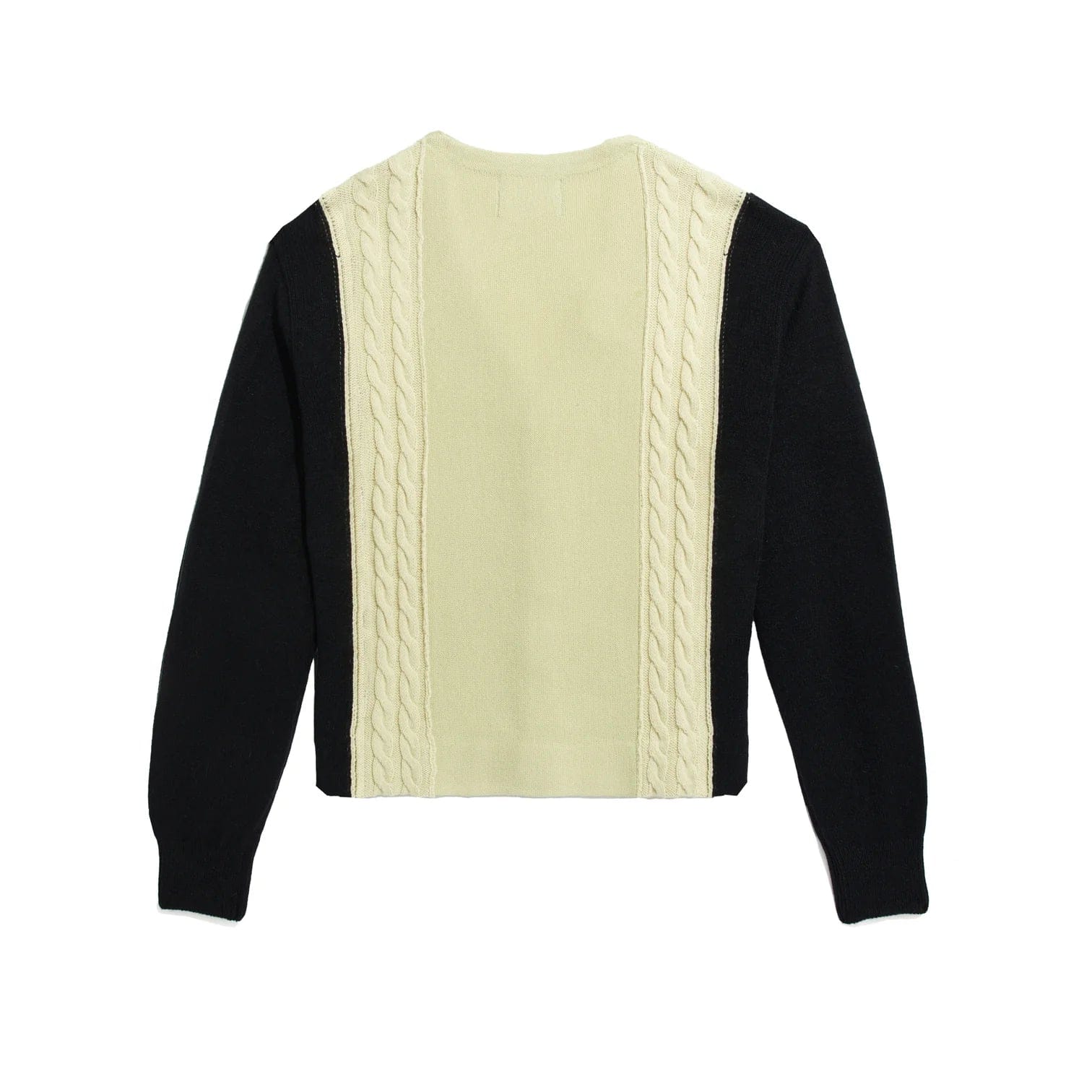 Awake Contrast Panel Wool Cardigan