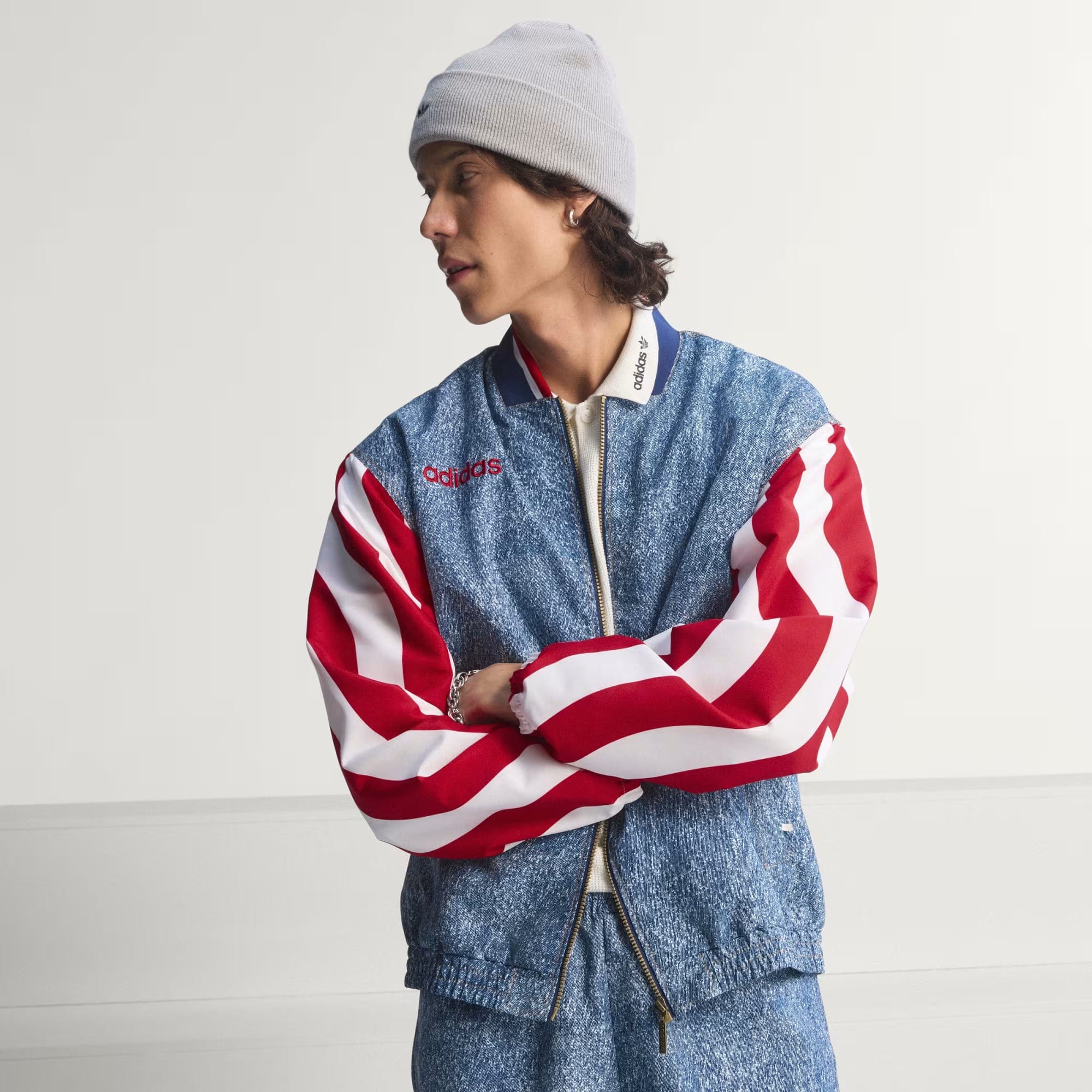 adidas Graphic Track Jacket 'Denim'