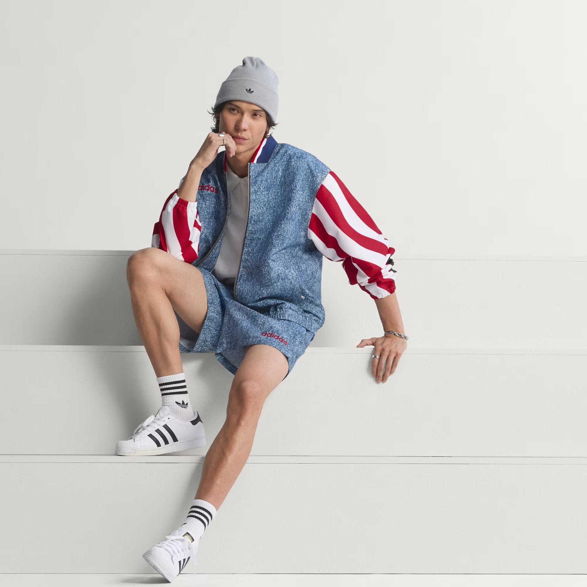 adidas Graphic Track Jacket 'Denim'