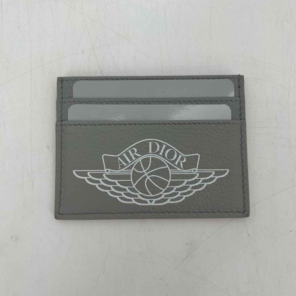 Dior Card Holder "AIR DIOR" New Grey Size OS