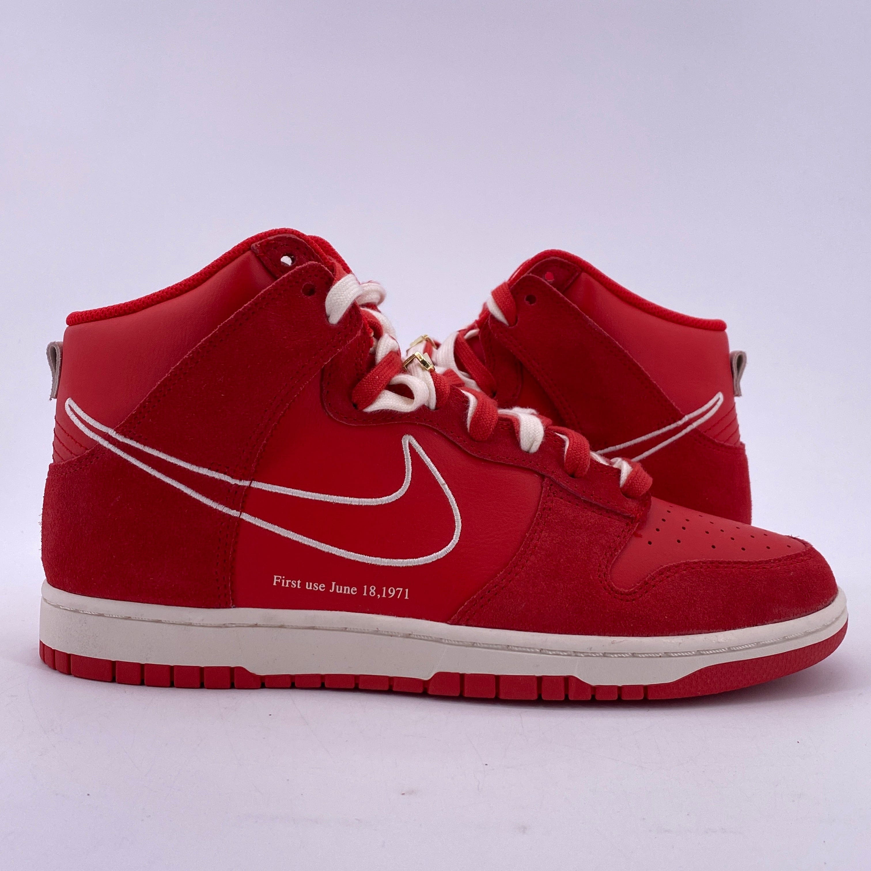 Nike Dunk High "First Use Red" 2021 New Size 10.5