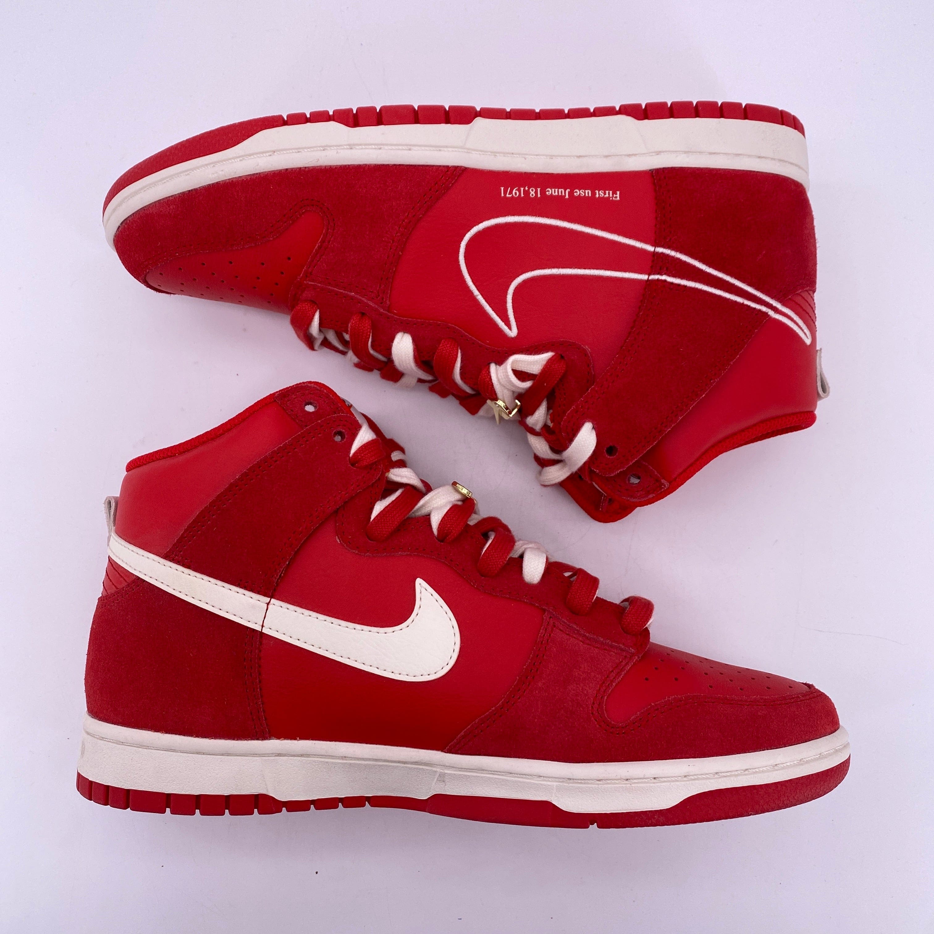 Nike Dunk High "First Use Red" 2021 New Size 10.5