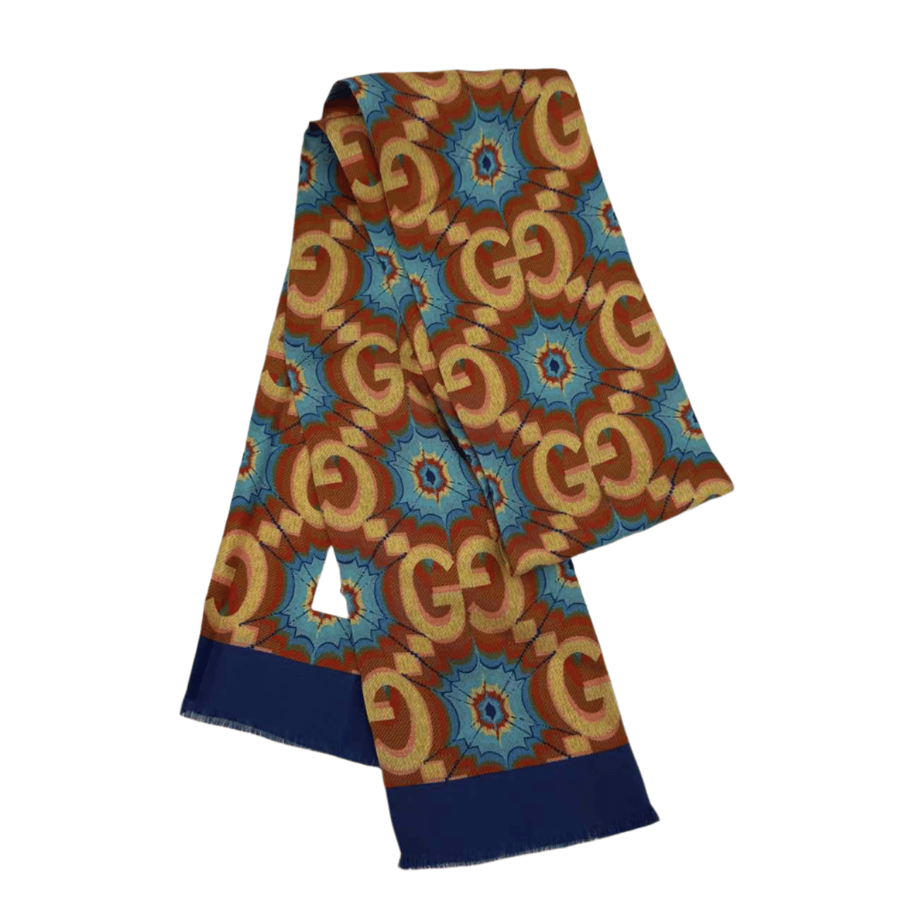 Gucci Scarf "DOUBLE G LOGO" New Brown