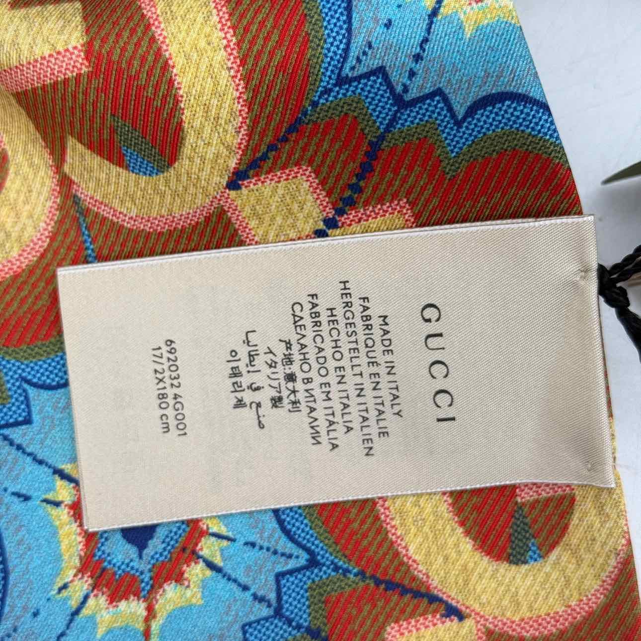 Gucci Scarf "DOUBLE G LOGO" New Brown