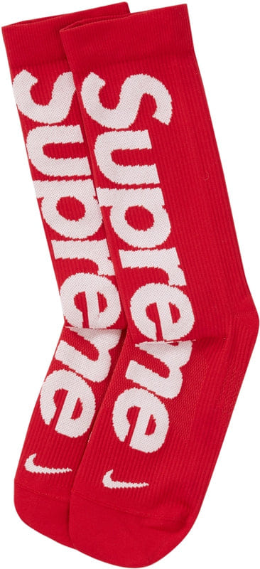 Supreme X Nike Lightweight Crew Socks (1 Pack) SS21 Red