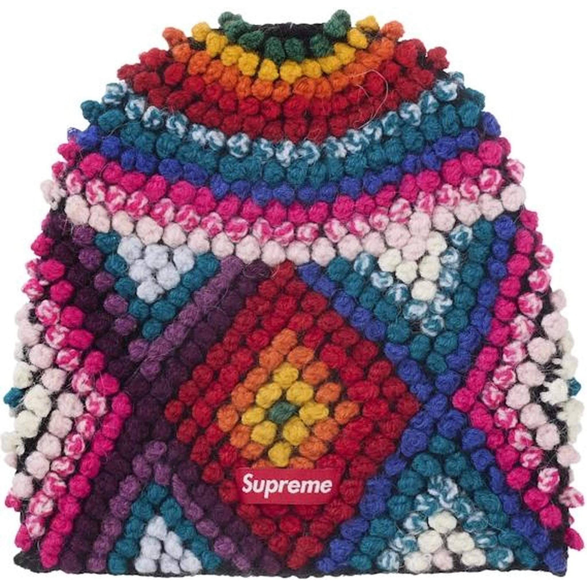 Supreme Textured Knit Beanie Multicolor