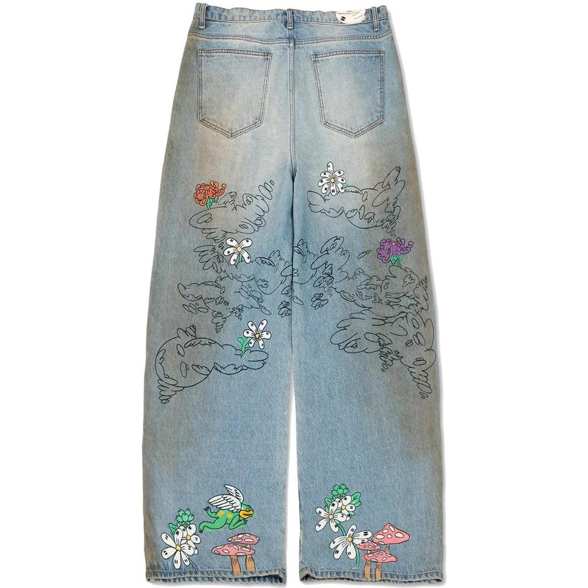 Wanted Apparel "Art Is War" Painter Pants - Light Blue
