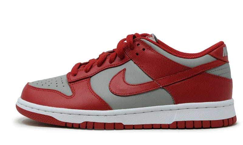 Nike Dunk Low UNLV - Medium Grey Varsity Red(CW1590-002) Grade School Size 4Y-7Y