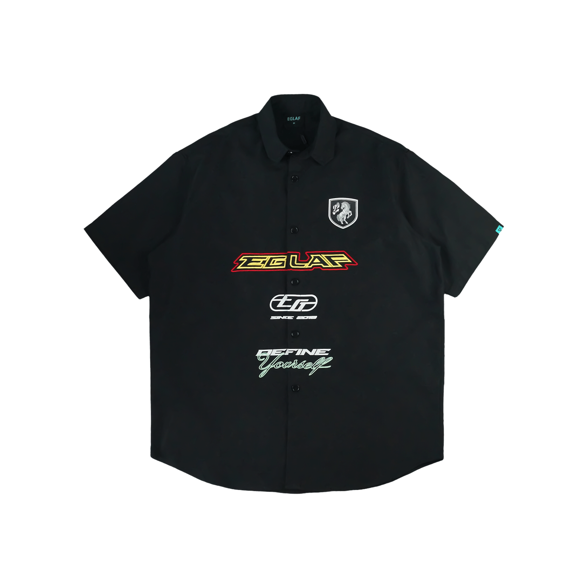 EGLAF RU Multi Logo Shirt Black (SS26)