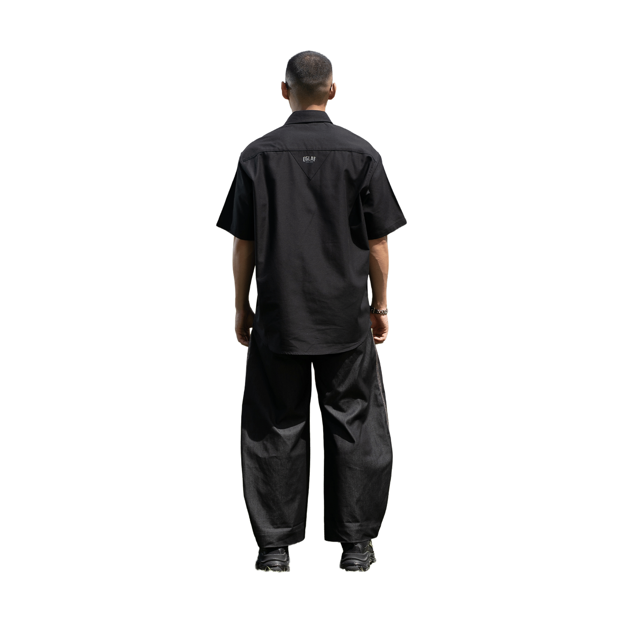 EGLAF RU Multi Logo Shirt Black (SS26)