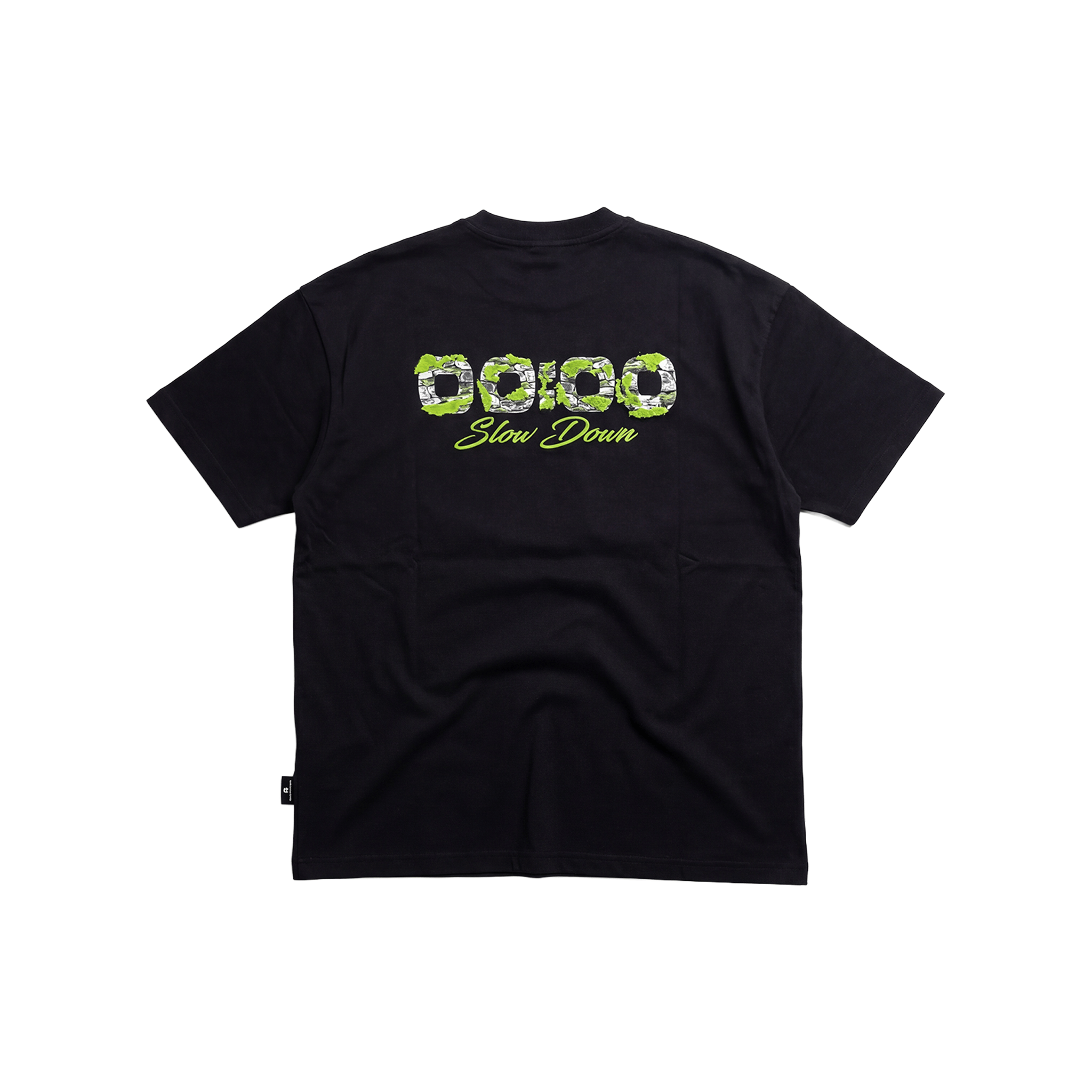 SLOWDOWN Light Moss Tee Black (SS26)
