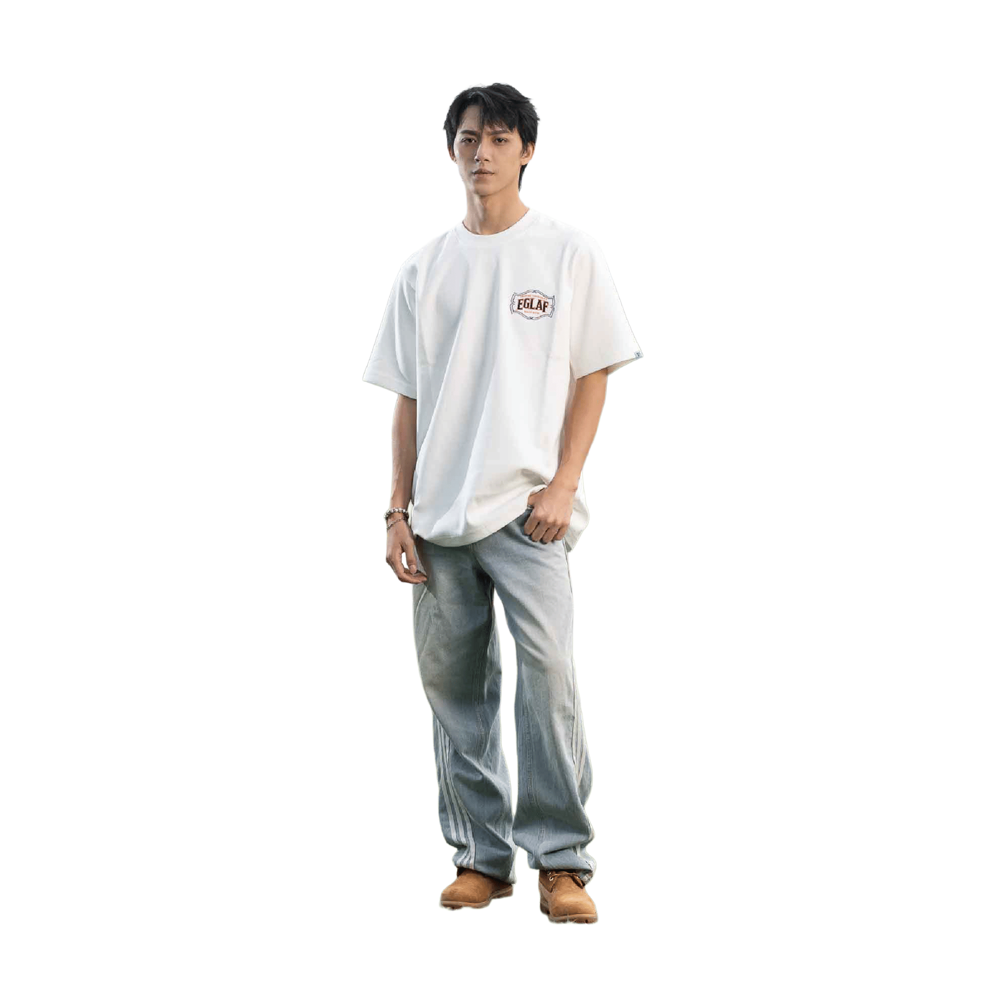 EGLAF RU Embroidery Stallion Tee White (SS26)