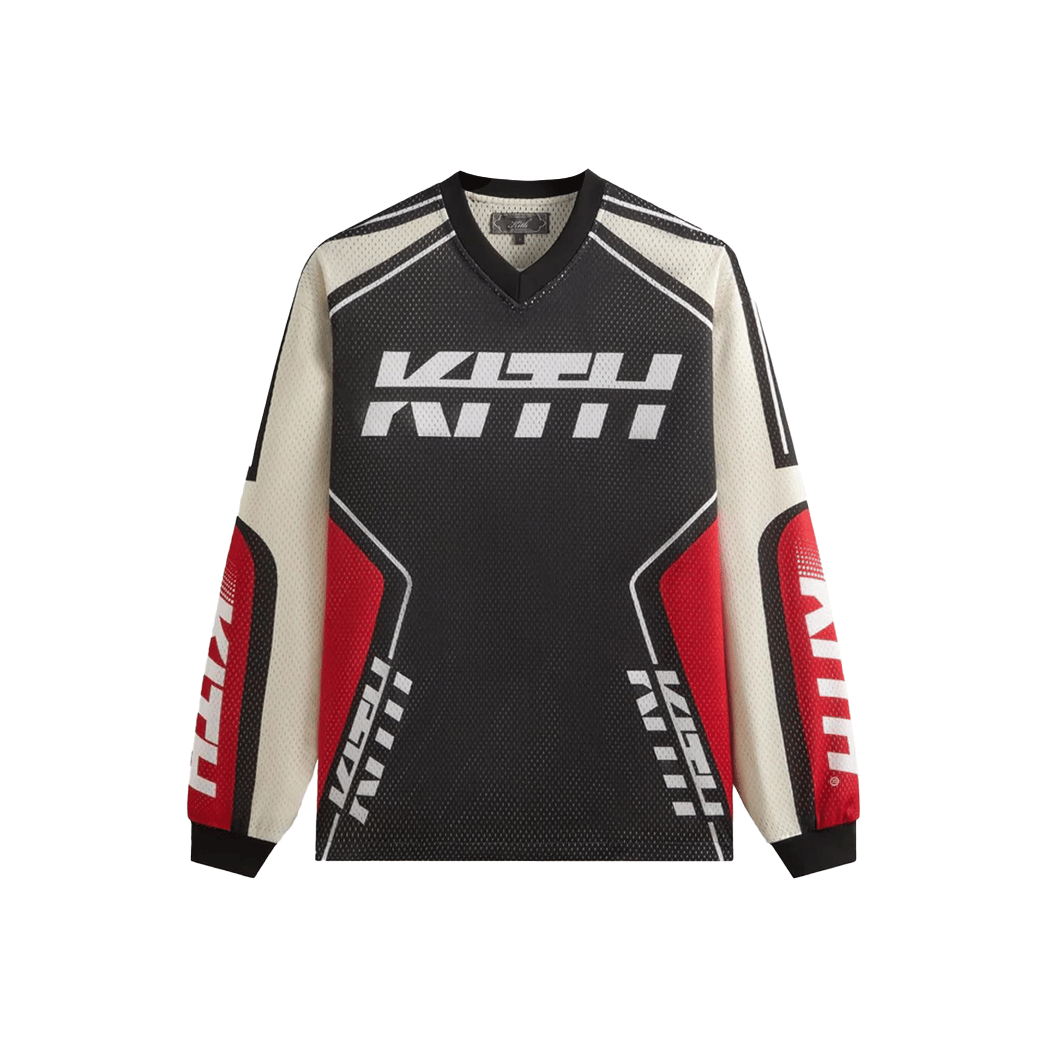 KITH Moto Mesh Long Sleeved Donovan Tee Black (FW25)