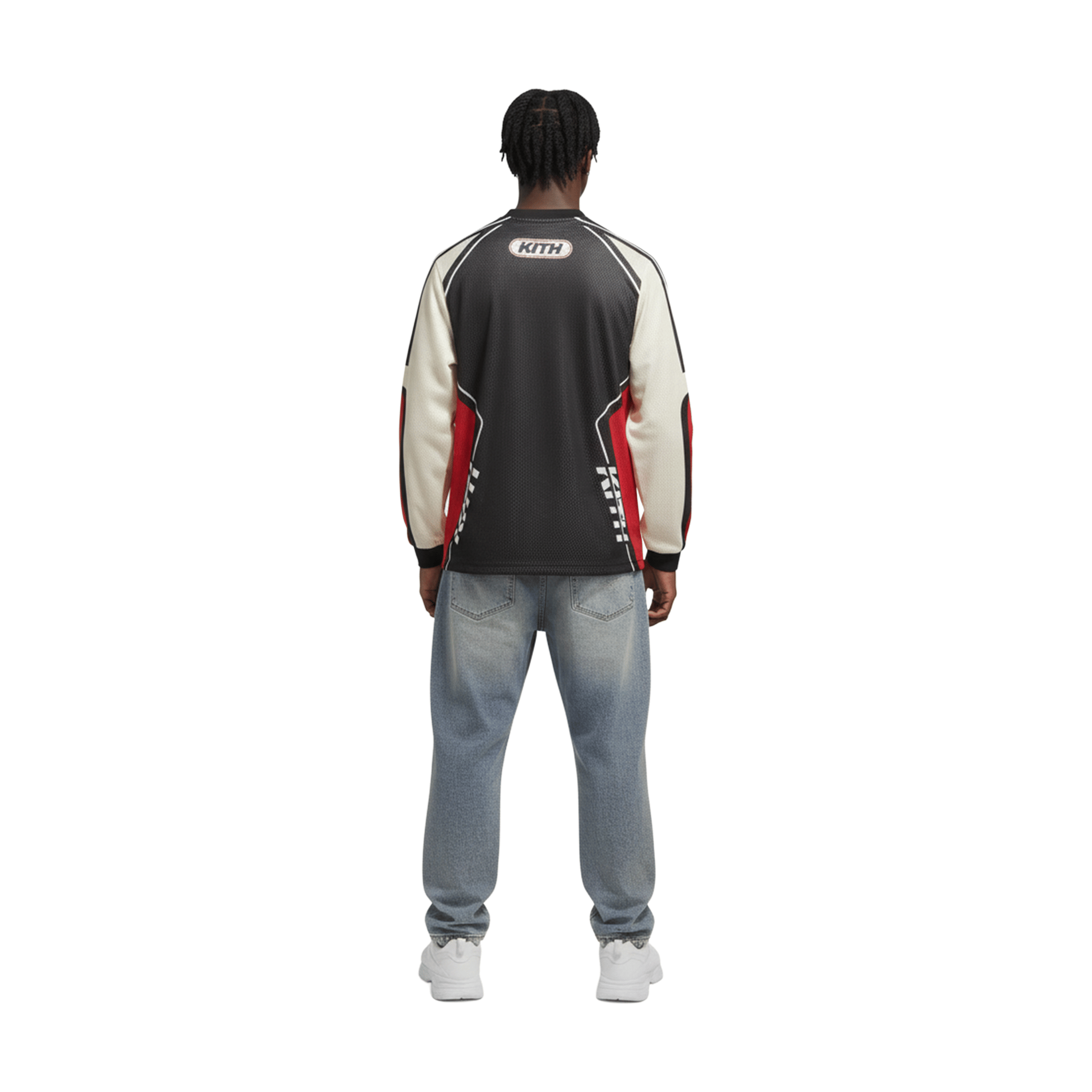 KITH Moto Mesh Long Sleeved Donovan Tee Black (FW25)