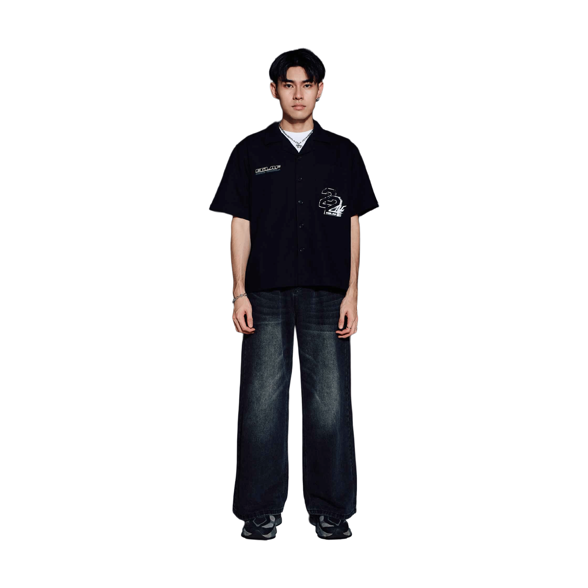 EGLAF MV Boxy Shirt Black (FW25)