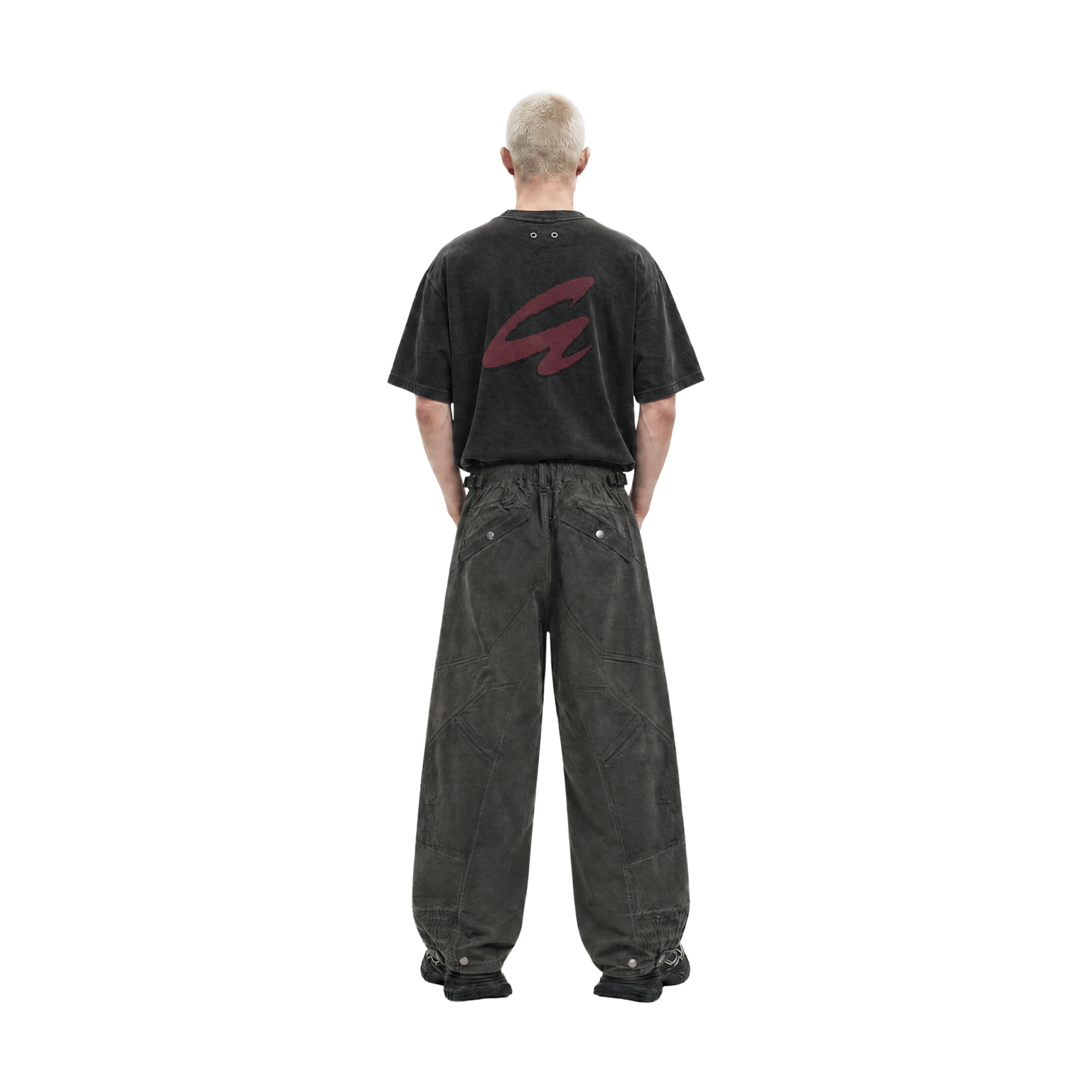 RAW21 RAW/21 Shadow Mark Tee Dark Grey/Red (SS26)