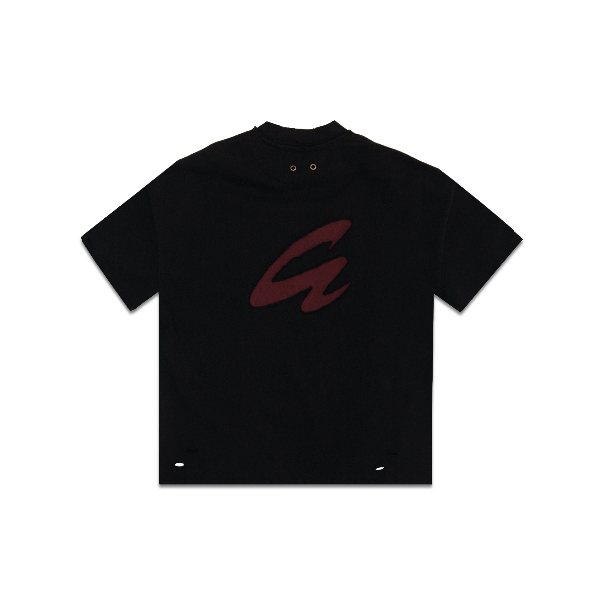 RAW21 RAW/21 Crestline Oversized Tee Washed Black/Red (SS26)