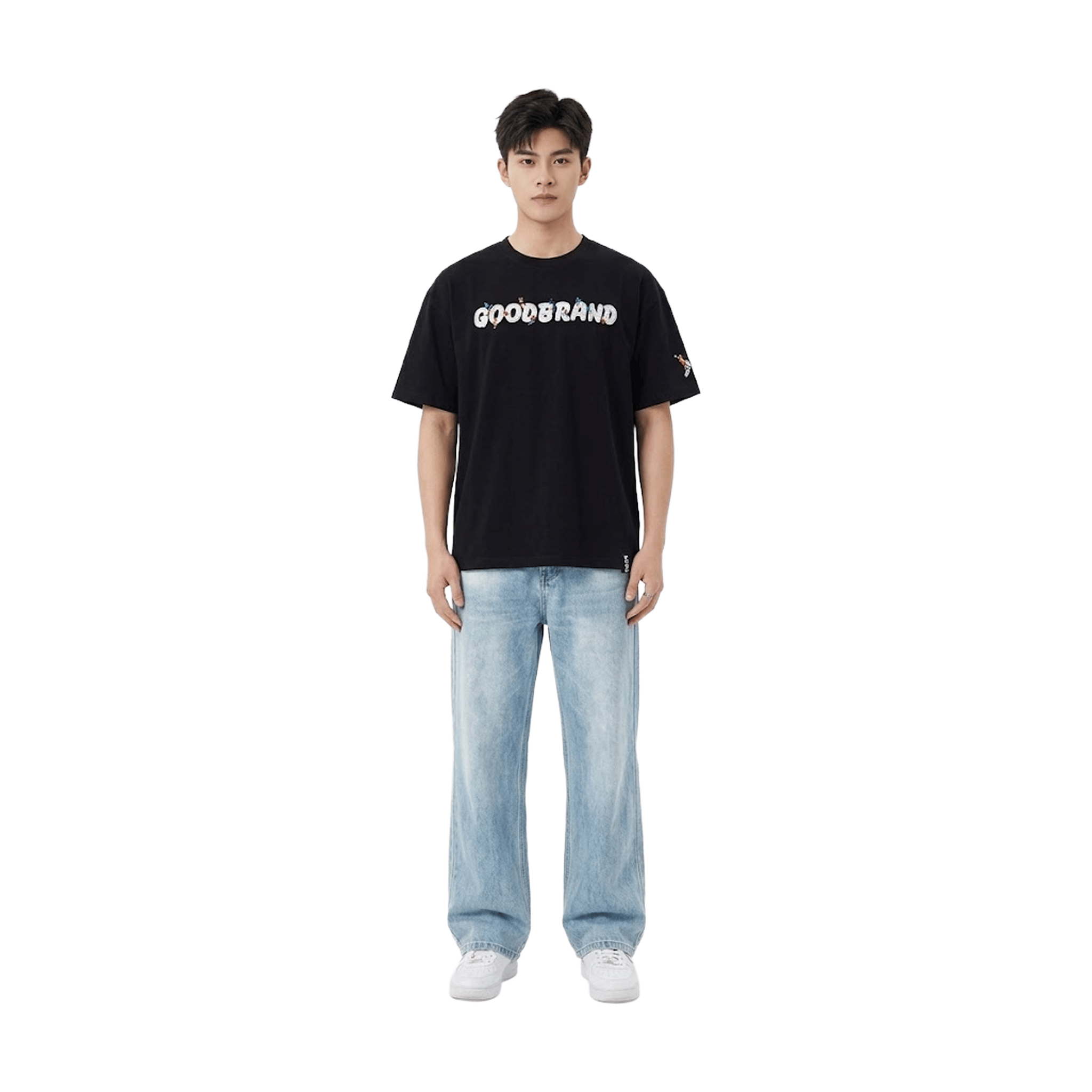 GOODBRAND Fun Ice Cream Pulp Embroidery Tee Black (SS26)