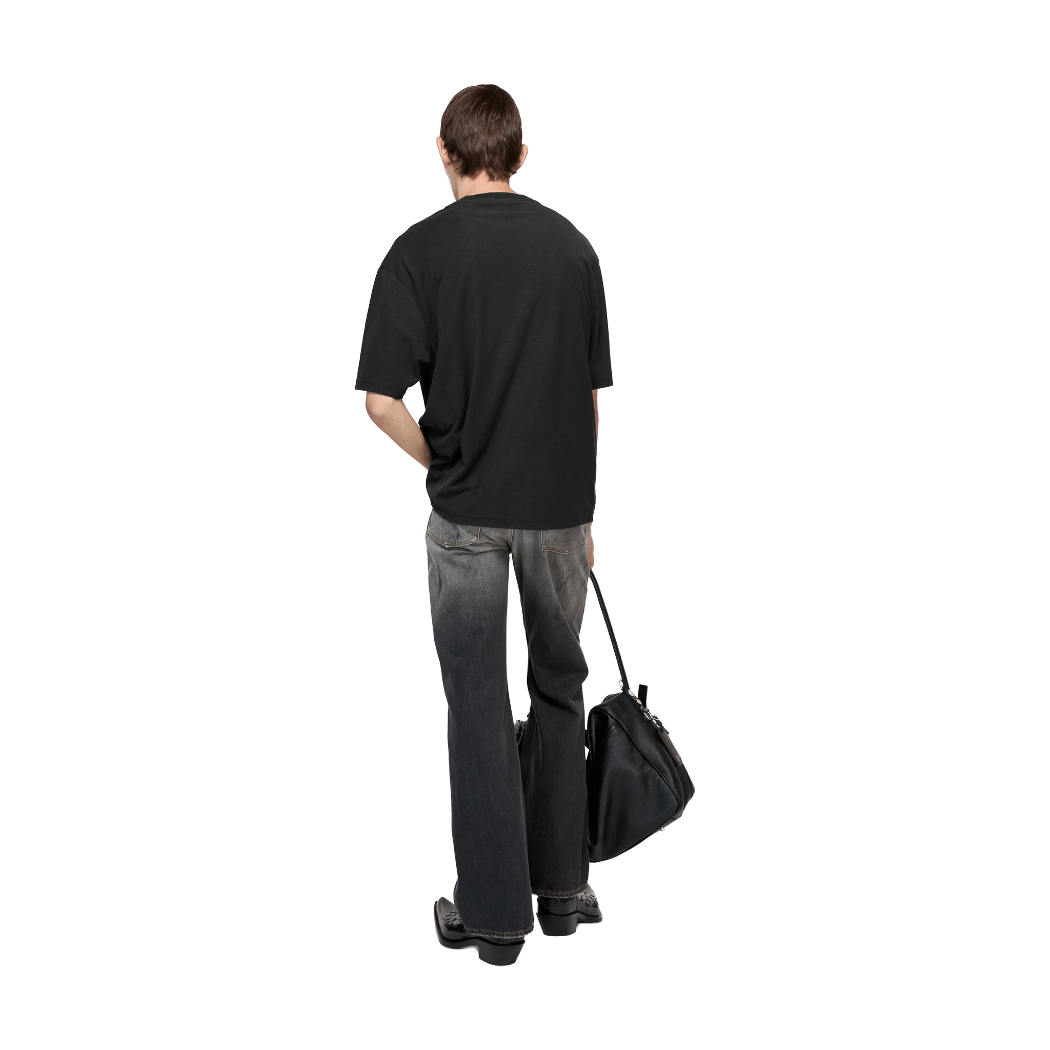 Represent Acne Studios Relaxed Fit Logo Tee Black (SS26)