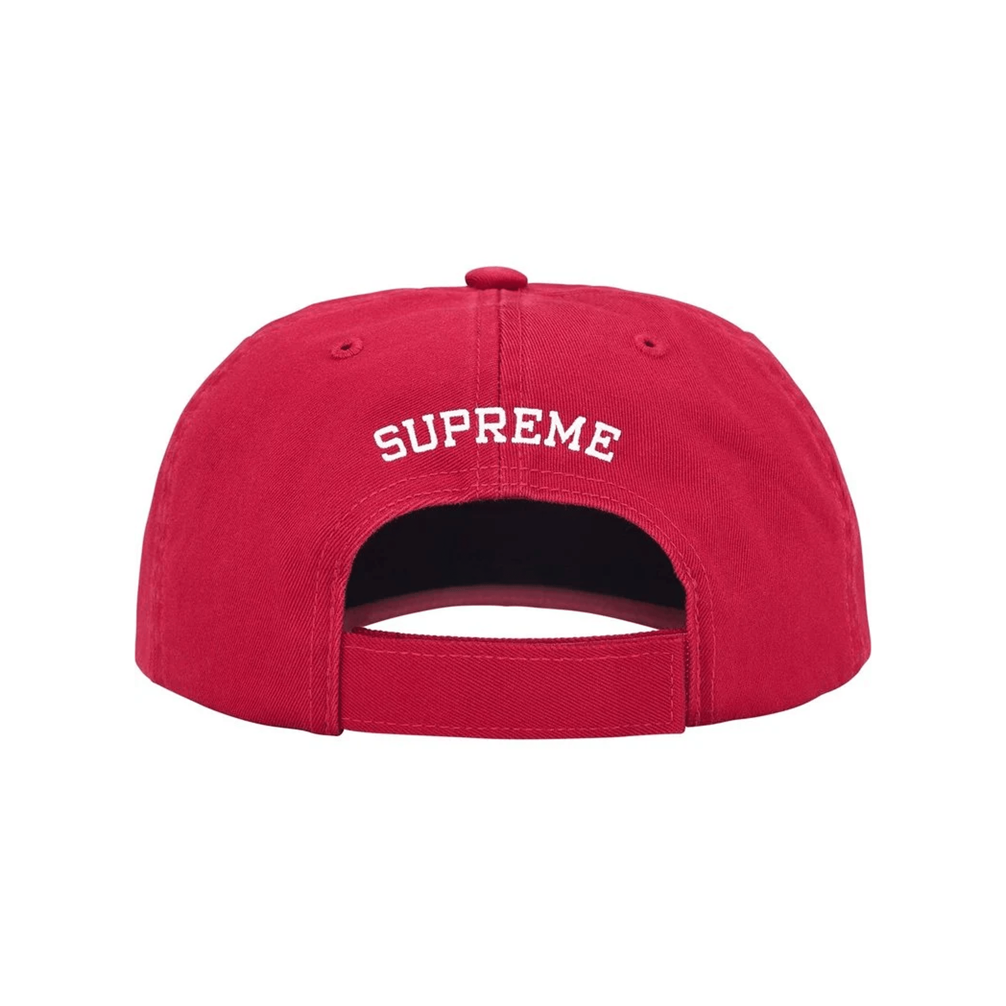 Supreme Embroidered Money Logo 6-Panel Cap Red (SS26)