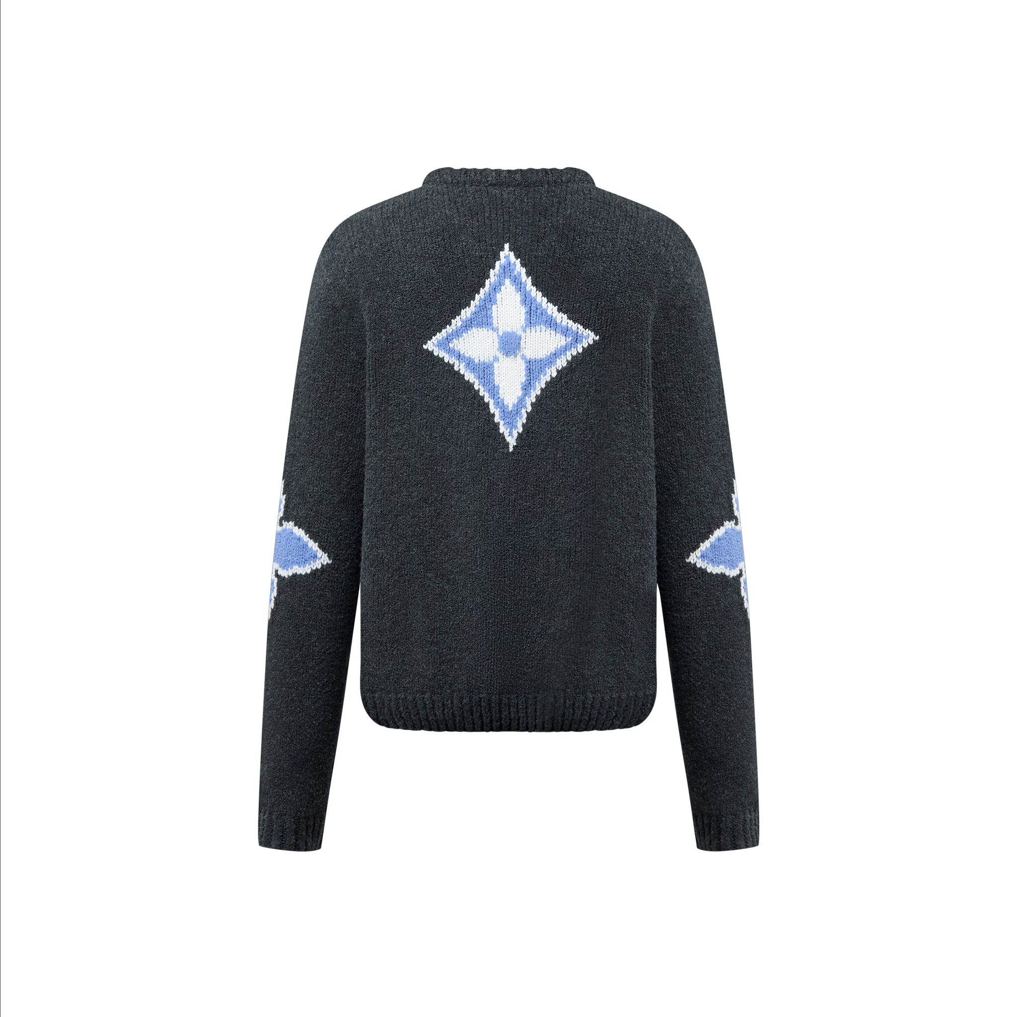 LOUIS VUITTON Chunky Wool Blend Pullover Deep Gray (FW24)