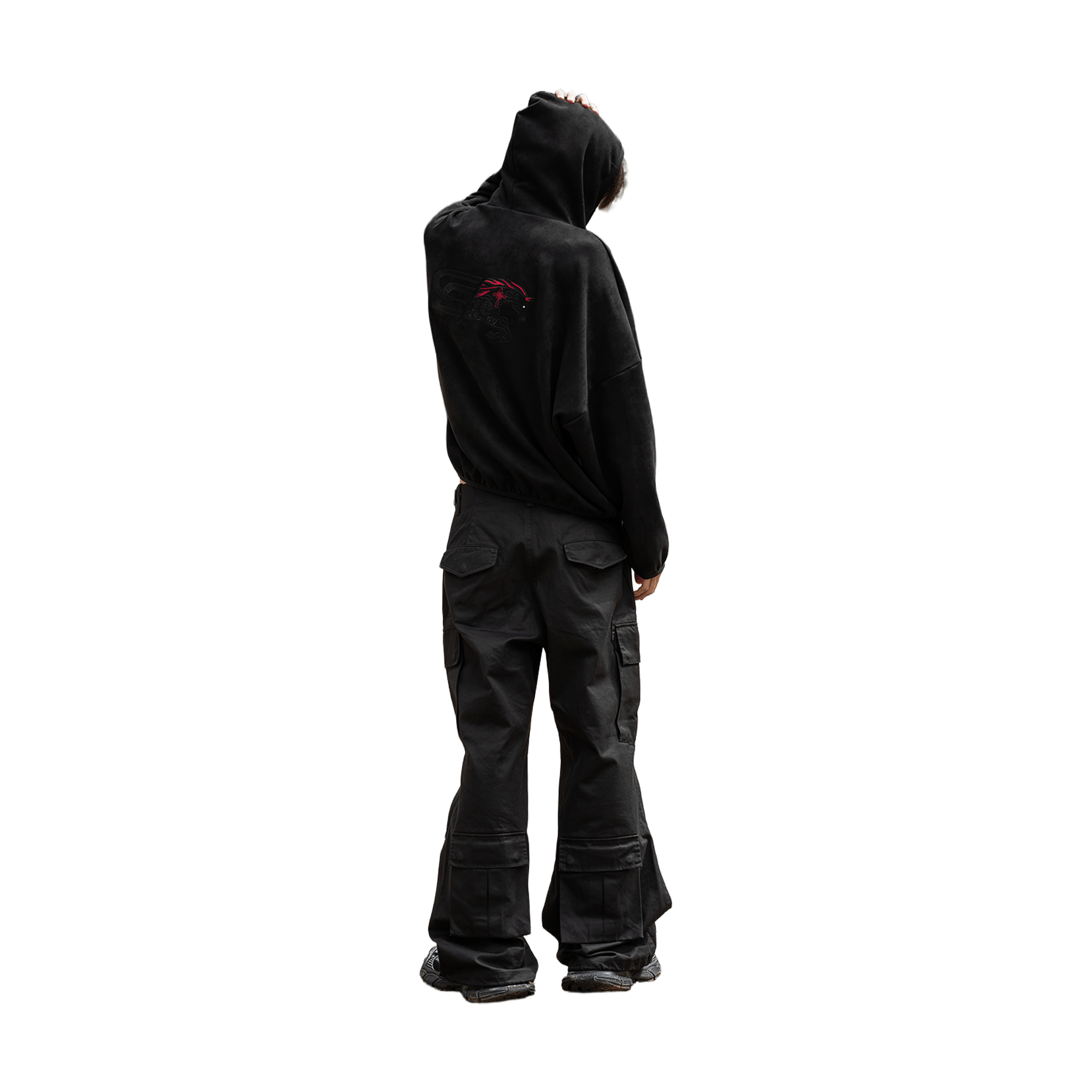 SLOWDOWN Logo Merge Hoodie Black (SS26)