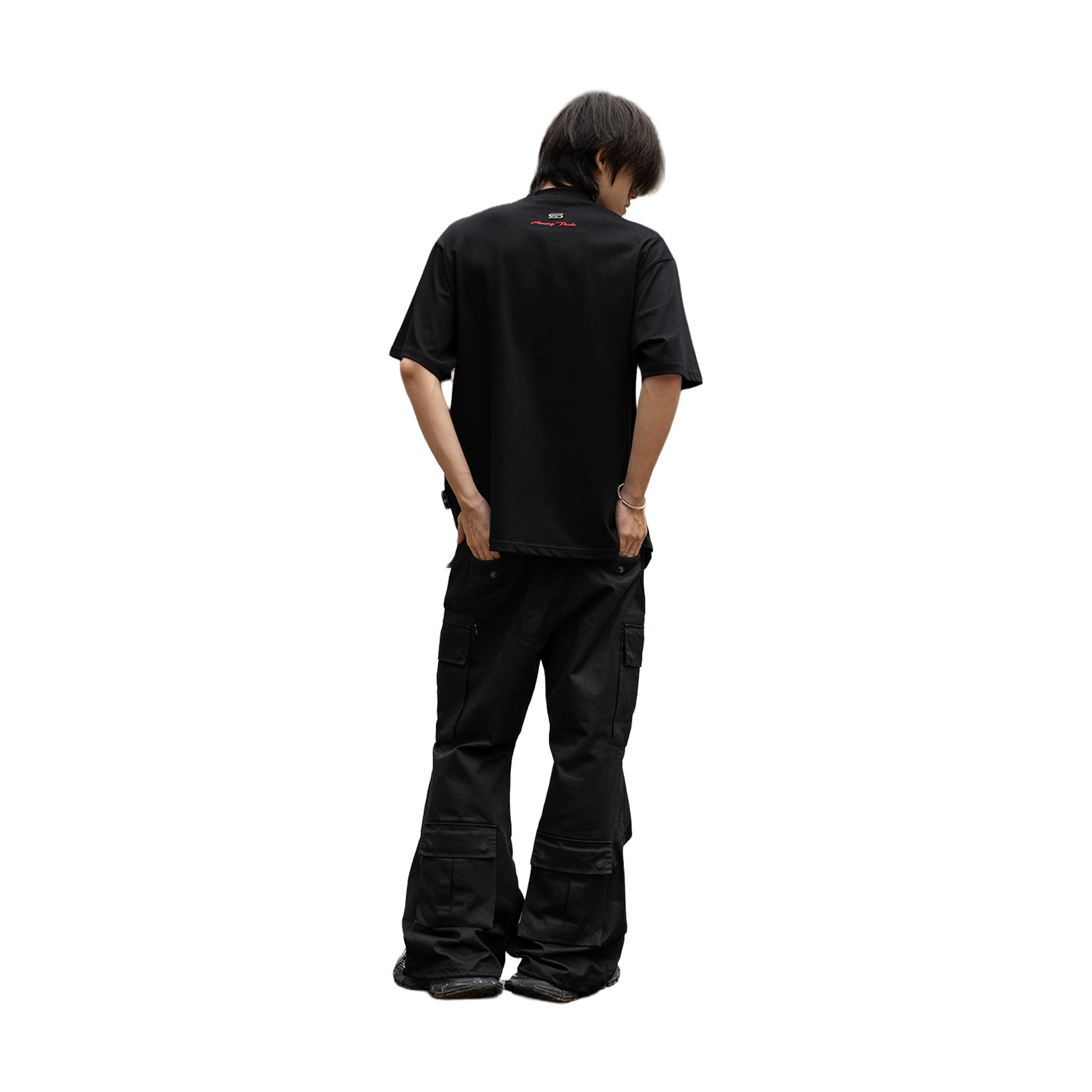 SLOWDOWN Faded Slurry Stone Tee Black (SS26)
