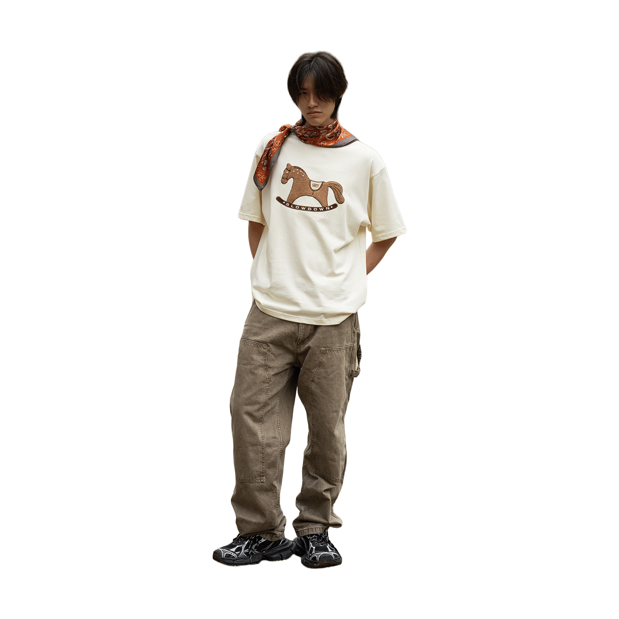 SLOWDOWN Gentle Pony Tee Cream (SS26)